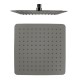 250mm 10 inch Stainless steel Gunmetal Grey Super-slim Square Rainfall Shower Head 